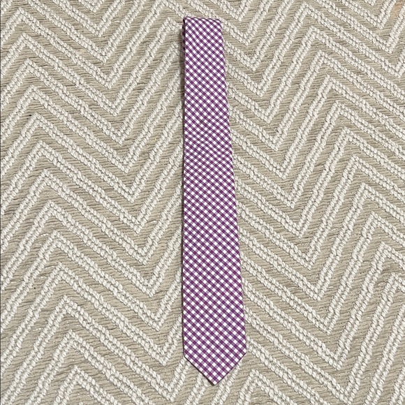 The Tie Bar Other - The Tie Bar Purple and White Checkered Tie